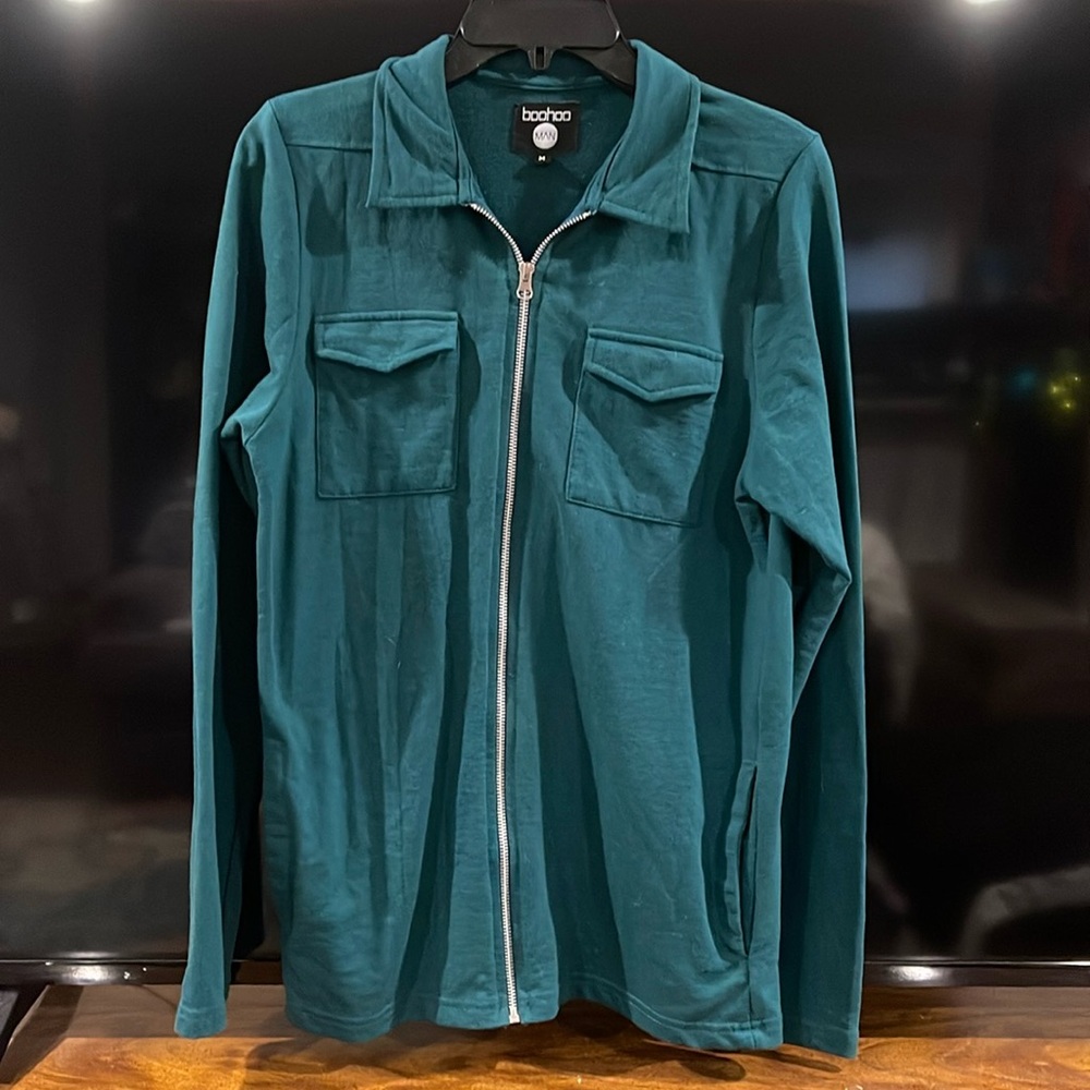 Boohoo Man Zipper Shirt Jacket  “Shacket”